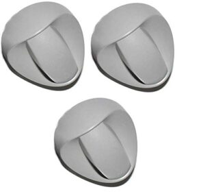 hasmx 99242 control knob replacement knob for weber genesis and weber spirit gas grills, burner spirit grills control knob, grill bbq control knob, gas grill control knob grey (3-pack)