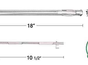 Hongso 18" Burner Tubes Kit Set Replacement for Weber Spirit 200 Series, Spirit E-210 E-220, Spirit S-210 S-220 Gas Grills with Up Front Controls (2013 and Newer) Weber 46100001 69785 SBI785