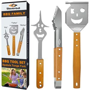 steven-bull s bbq tools grill set, extra long bbq accessories,grill accessories for outdoor grill,best bbq grilling gifts for men unique
