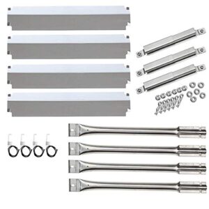 hisencn replacement charbroil 463248208,463268107,466248208 gas grill stainless steel burners, crossovertubes, heat plates, electronic igniters
