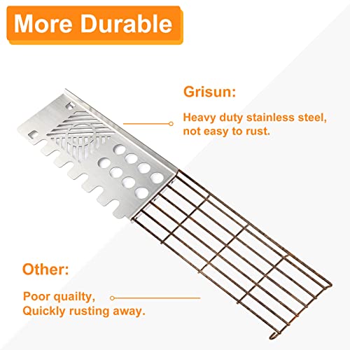 GRISUN Warming Rack for Blackstone 28 inch Griddle, Griddle Warming Rack for Blackstone Griddle 28 inch, Stainless Steel Upper Rack with Foldable Legs, Multi-Functional Slots