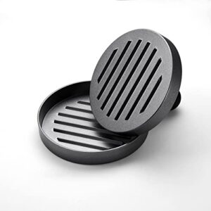 hamburger press patty, send 150 sheets of paper, hamburger patty making mold, hamburger garlic press, hamburger mold ring easy to release round shape, suitable for meat, beef, vegetable burgers