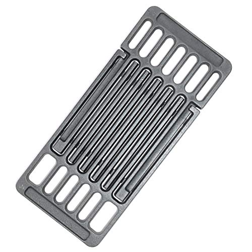 Hongso Adjustable Cast Iron Grill Grates, Universal Cooking Grid Grate Replacement for Gas Grill, Extends from 14" up to 20" L,1 Pack, PCB002