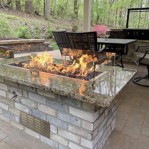 Skyflame Stainless Steel Venting Panel for Masonry Fire Pits/Fireplaces and Outdoor Kitchens 15-Inch by 6-1/2-Inch