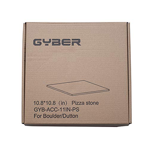 GYBER 11 inch Pizza Stone Replacement for Grill and Oven | Square Shape for 10" Homemade Pizza