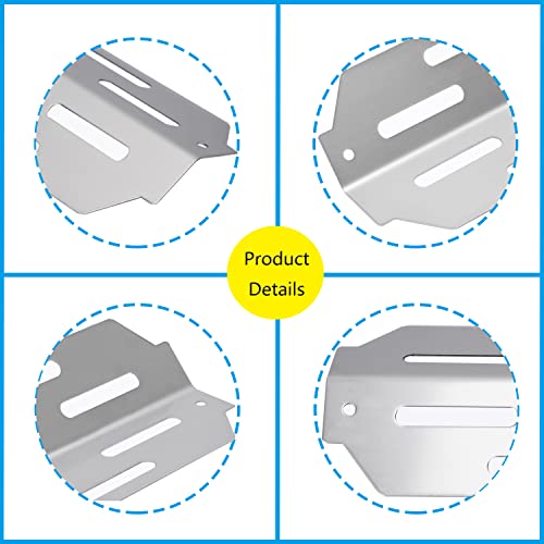 Leship Heat Deflectors Replacement for Weber 66041 66686, Genesis II 400 Series Genesis II E410, E435, S435, Genesis II LX E-440, S-440 Grills (2017 and Newer) 304 Stainless Steel