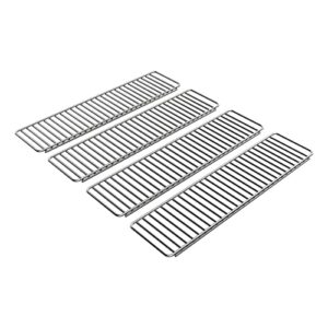 grilling corner warming rack replacement for the gravity series 560 digital charcoal grill + smoker，electroplated silver，4-pack