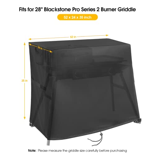 Jungda Grill Cover for Blackstone 1555 Tailgater Gas Grill and Griddle Combo,Outdoor Waterproof Heavy Duty 600D Griddle Cover