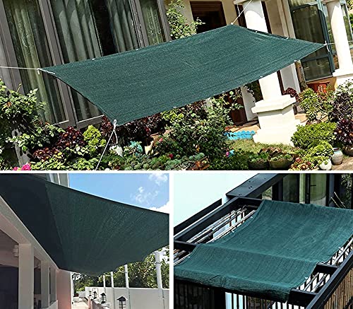 ALBN 75% Shade Netting Sunblock Shade Cloth Net Mesh Tarp HDPE UV-Resistant Protection Plants Flowers Outdoor Shade Screen, with Rope (Color : Green, Size : 2x5m)