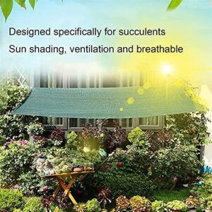 ALBN 75% Shade Netting Sunblock Shade Cloth Net Mesh Tarp HDPE UV-Resistant Protection Plants Flowers Outdoor Shade Screen, with Rope (Color : Green, Size : 2x5m)