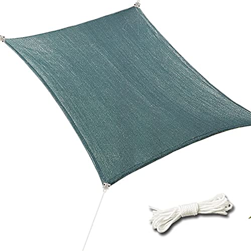 ALBN-Shading net Shade Cloth Net with Upgrade Grommets 80% Shading Rate HDPE UV Protection for Courtyard Garden Flower Plant (Color : Dark Green, Size : 2x4m)