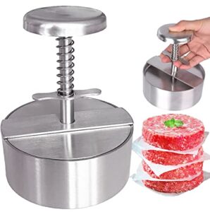 nober burger press stainless steel grill griddle flat hamburger patty