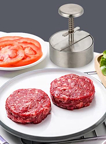NOBER Burger Press Stainless Steel Grill Griddle Flat Hamburger Patty