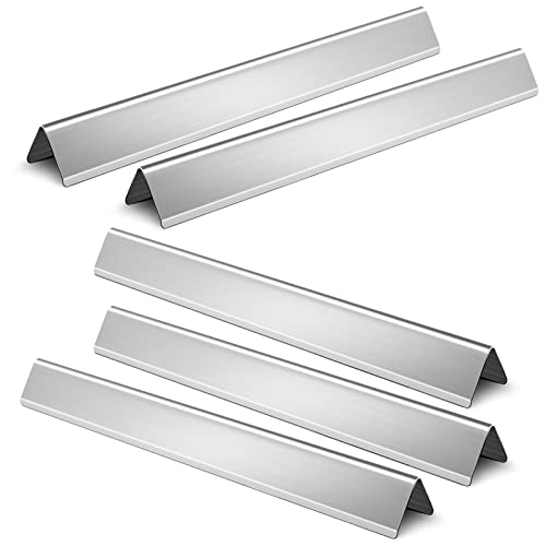 21.5 Inch Stainless Steel Flavorizer Bars for Weber Spirit E-210 Spirit 200 Series,7535 Heat Plate Replacement for Weber Grill Parts,5 Pack