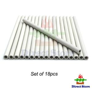 Direct Store Parts DF-18 Gas Grill Ceramic Radiants, BBQ Grill Ceramic Rods Replacement for DCS Heat Plates, for DCS Grill 245398, DCSCT, 9.5" Long (18)