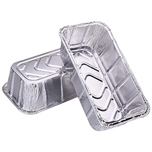 DONSIQIZZ 30 Pack Grease PAN Liner Compatible with Traeger BAC404 Timberline Pellet Grills, Disposable Heavy-Duty Aluminum Foil Grill Drip Tray