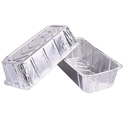 DONSIQIZZ 30 Pack Grease PAN Liner Compatible with Traeger BAC404 Timberline Pellet Grills, Disposable Heavy-Duty Aluminum Foil Grill Drip Tray