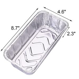 DONSIQIZZ 30 Pack Grease PAN Liner Compatible with Traeger BAC404 Timberline Pellet Grills, Disposable Heavy-Duty Aluminum Foil Grill Drip Tray