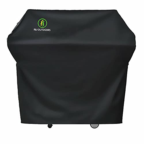 F&J Outdoors Waterproof Grill Cover, 52x24x48 inches UV Resistant Anti-Fading Heavy Duty Fabric BBQ Barbecue Covers Fit 2-4 Burner Gas Grills, Black