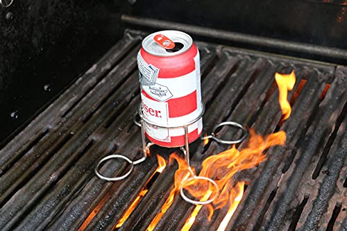 Beer Can Chicken Holder for Grill, Smoker, or Oven - Make Tender, Moist, Flavorful Chicken Easily with This Beer Butt Chicken Stand