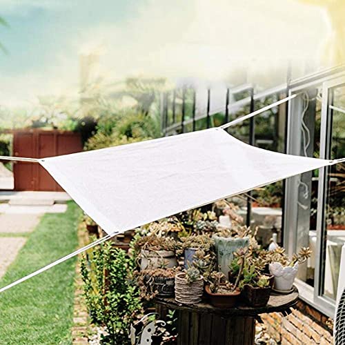 ALBN Sun Shade Cloth Shade Netting 90% UV Blocking Breathable Weather Resistance HDPE for Balcony Patio Garden Plants Covering (Color : White, Size : 3x4m)