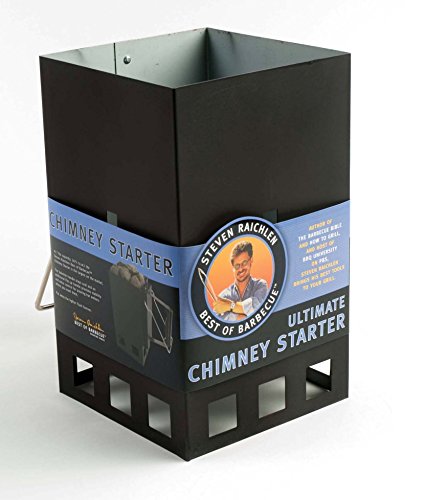 Steven Raichlen Best of Barbecue Ultimate Chimney Charcoal Starter with Handle