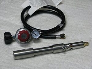 goede g-2 stainless steel forge/foundry burner and 0-30 psi regulator with gauge.