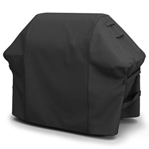 grill cover for weber spirit 200/300 series, also fits for spirit ii 300, double straps and built-in vents, durable & waterproof, 52-inch, black