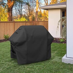 Grill Cover for Weber Spirit 200/300 Series, Also Fits for Spirit II 300, Double Straps and Built-in Vents, Durable & Waterproof, 52-Inch, Black