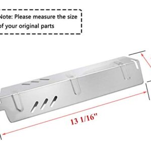 BBQ-Element Grill Replacement Parts for Backyard Grill BY13-101-001-11, BY14-101-001-01, BY16-101-002-05, GBC1429W, Stainless Steel Heat Plate Tent Shields Burner Cover for Uniflame GBC1329W.