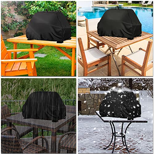 Aidetech Outdoor Grill Cover Compatible for Ninja OG701/OG700 Woodfire Grills,7-in-1 Master Grill Cover, Waterproof, Drawstring Design All Season Protection Cover-Black (24.8 x 20 x 13inch)