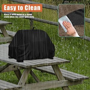 Aidetech Outdoor Grill Cover Compatible for Ninja OG701/OG700 Woodfire Grills,7-in-1 Master Grill Cover, Waterproof, Drawstring Design All Season Protection Cover-Black (24.8 x 20 x 13inch)