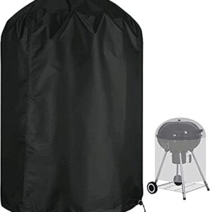 Flymer Charcoal Grill Cover Round Waterproof BBQ Grill Cover 30 Inch for Weber Charcoal Grill