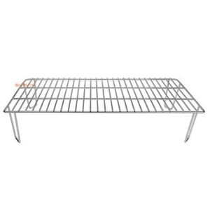 qulimetal grill warming rack for green mountain grills daniel boone pellet grills, stainless steel, replacement parts for gmg-6008