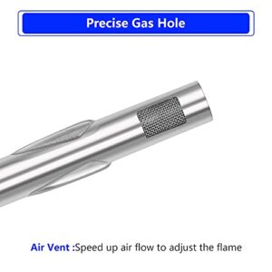 ProFire Burner for Weber Q100, Q120, Q1000, Q1200, Baby Q Gas Grill, 17inch 304 Stainless Steel Burner Tube 386001, 386002, 516002, 516001, 50060001, 51060001 Replacement Part 69957, 41657 60040