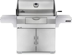 napoleon pro605css professional charcoal grill, stainless steel