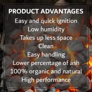 Billy Buckskin Co. Oak & Apple Charcoal Briquettes | Burns Hotter, Longer & Cleaner | 100% Natural Oak & Apple Wood | Prized Flavor Briquettes | Lights Easily | 6.5-Pound Bag