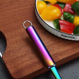 Berglander Spatula, Stainless Steel Rainbow Slotted Turner, Colorful Spatulas With Titanium Plating, Spatula For Cooking, Kitchen Spatulas, Barbeque Turner, Spatulas For BBQ (Rainbow)