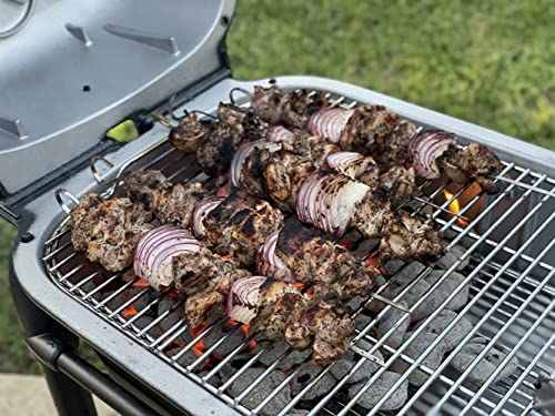 PK Grills Charcoal BBQ Grill and Smoker, PK300-BCX Cast Aluminum Portable Outdoor Barbeque Grill for Camping, Grilling, Graphite/Black, Premium