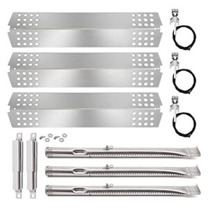 criditpid replacement parts compatible for charbroil tru infrared 3-burner 463241314 463241313 466241313 463241013 grill, heat plate tent grill burner igniter parts for char-broil 463241313