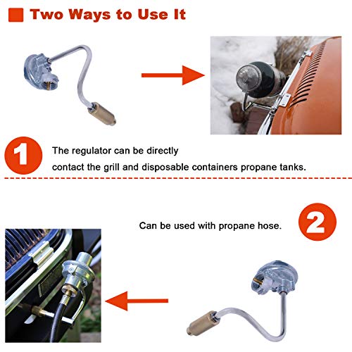 Ketofa Gas Regulator Replacement 5010000743 for Coleman Roadtrip LEX LXX Series Portable Gril, 1LB Propane Gas Regulator Assembly Replaces for Coleman C001 - CSA Certified