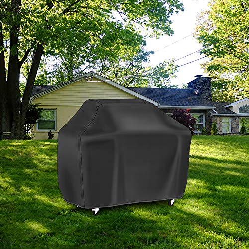 Grill Cover 58-inch, Waterproof Gas Grill Cover, Outdoor BBQ Cover for Weber Char-Broil Brinkmann, Fade & UV-Resistant, Weather-Resistant