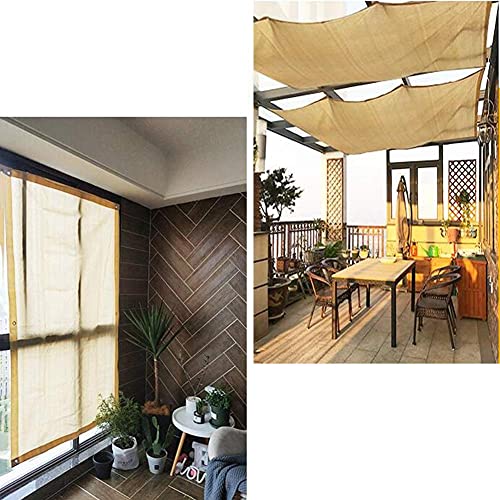 ALBN Shade Cloth Shading Net Garden Shadow Sunscreen Breathable Anti-UV Polyethylene, 17 Sizes (Color : Beige, Size : 3x3m)