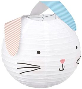 amscan multicolored bunny shaped paper lanterns, 3 ct. | easter decoration