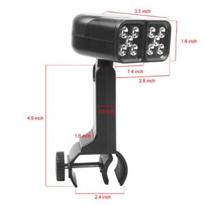 Barbecue Grill Light,Touch Switch With 10 super bright LED lights, which can be rotated at multiple angles,Waterproof & Heat Resistant for Gas/Charcoal/Electric Grill Working/Reading/Camping/BBQ Pit