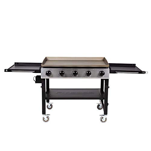 PIT BOSS 10762 5 Burner Gas Griddle, Deluxe, BLACK