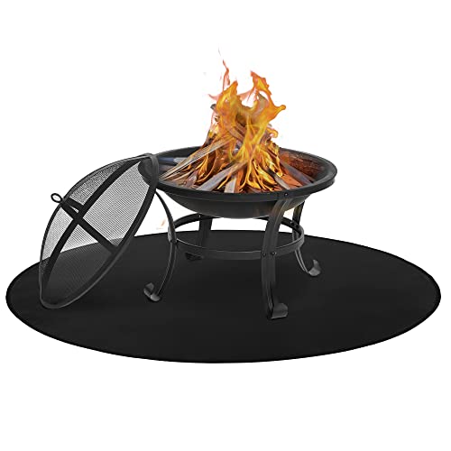 Fire Pit Mat, Fireproof Mat, Terrace fire Pit mats, fire mats, Stove mats, Barbecue Protection mats, Round Lawn Protection mats, Round Under Grill Mat