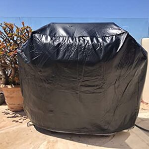 Formosa Covers | BBQ Outdoor Gas Grill Cover - Heavy Duty Waterproof Strong Protection for Weber, Brinkmann, Char Broil, Holland, Jenn Air Outside Storage - 36" L x 26" D x 46" H Black Vinyl