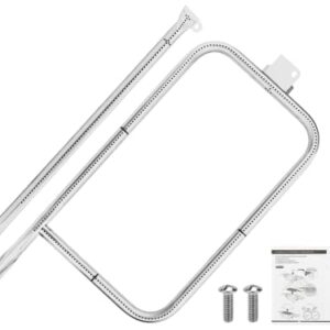 Hisencn 65032 Burner Tube Set for Weber Q300, Q320, Q3000, Q3200 Gas Grills, 304 Stainless Steel Grill Burner kit Replacement for Weber Q Series 60036, 80385, 13122, 404341, 57060001, 586002