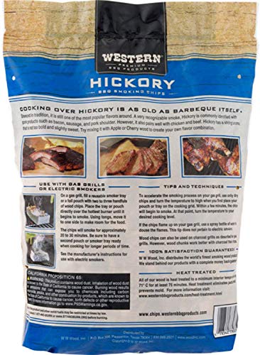 Western Popular BBQ Smoking Wood Chip Variety Pack Bundle (3) - Popular Flavors - Apple & Hickory, with Cherry